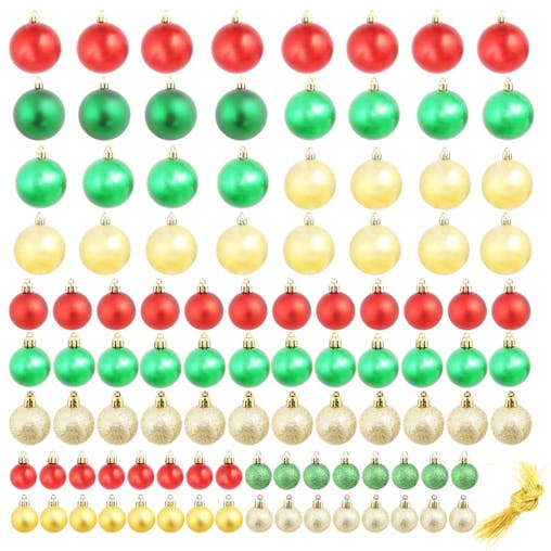 NNEVL Christmas Balls 100 pcs Red/Gold/Green