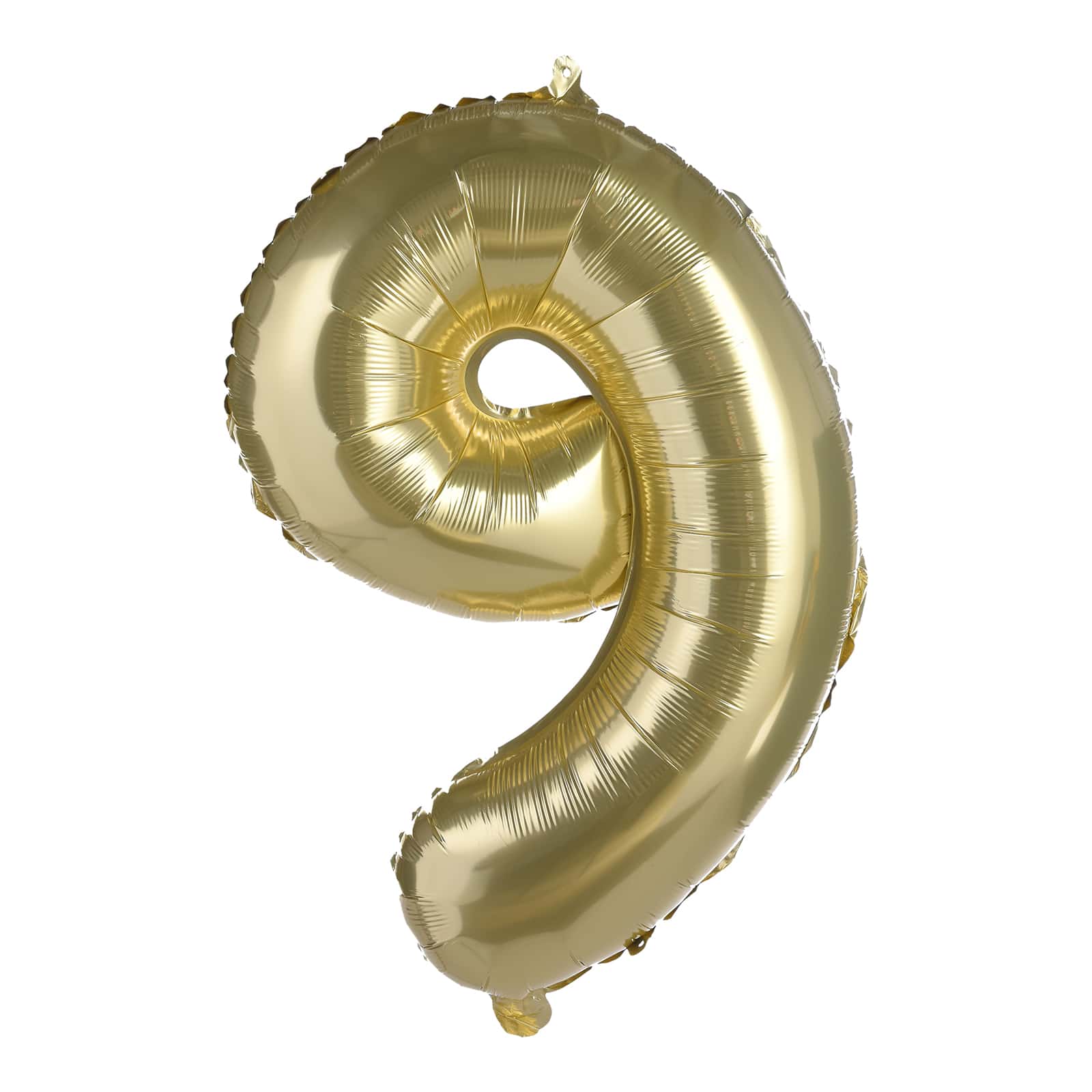 XL-Folienballon Nummer 9 Gold,H 700 mm