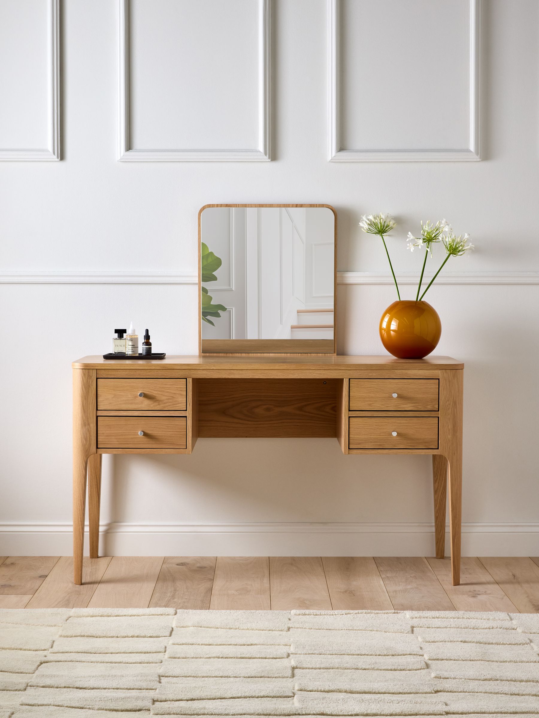Jasper Conran London Oak Belgrave Console Dressing Table
