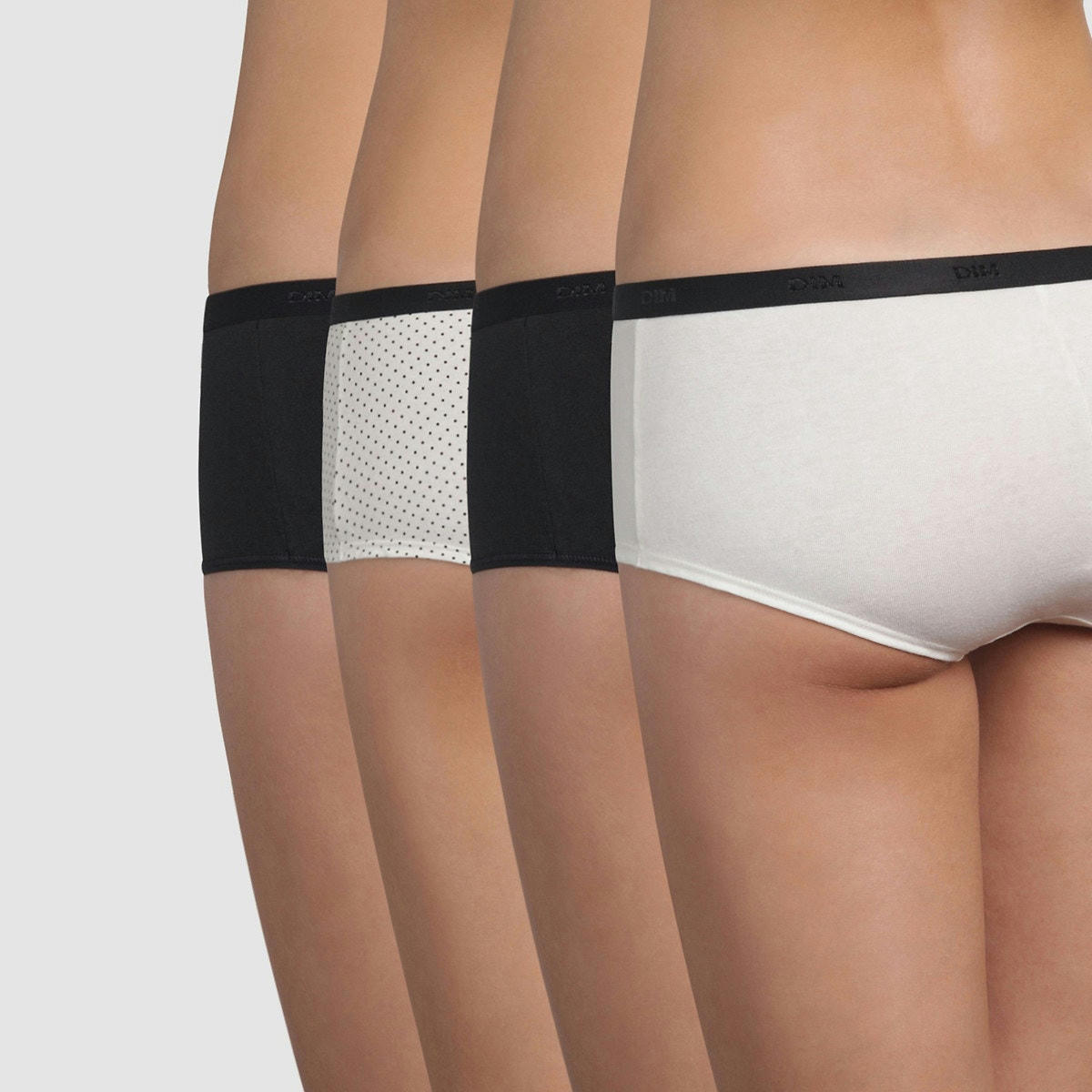 Lot de 3 shorties +1 gratuite Pockets coton