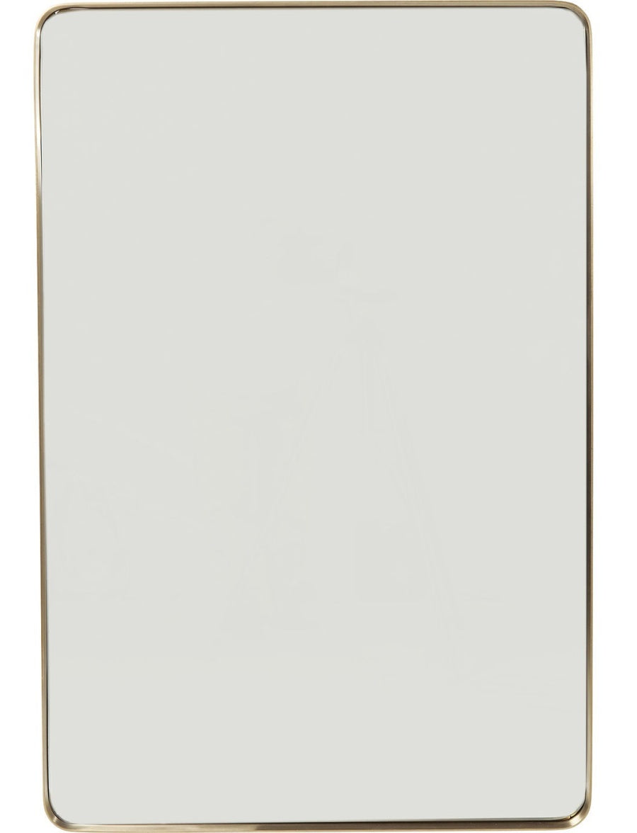 Kare Design Curve Spiegel Rechthoek - B80 X H120 Cm - Messing