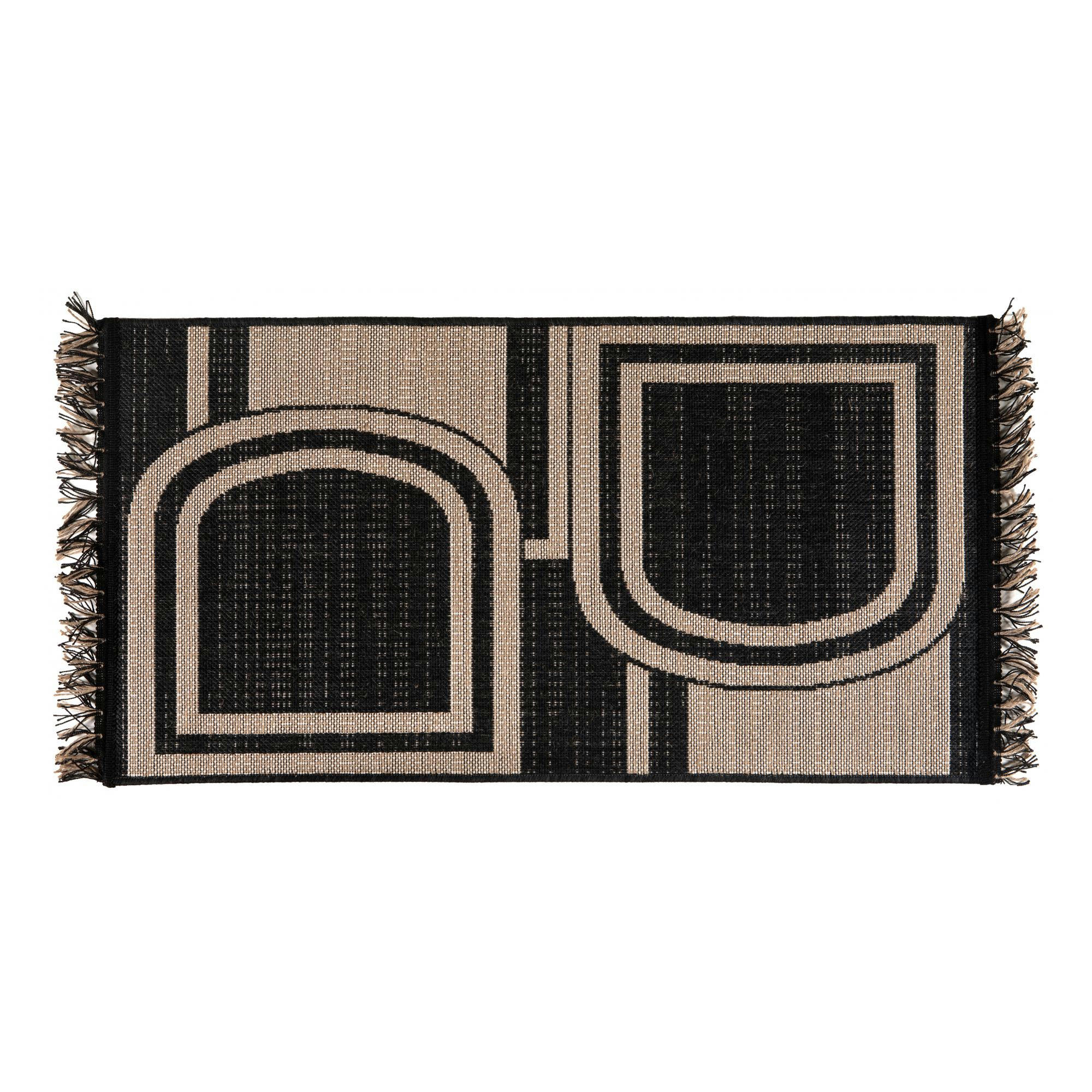 JADEN - Tapis  en polypropylene naturel 60 x 110