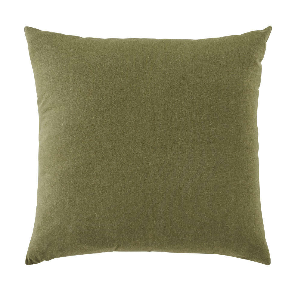 ROMMIE - Coussin vert kaki 45x45