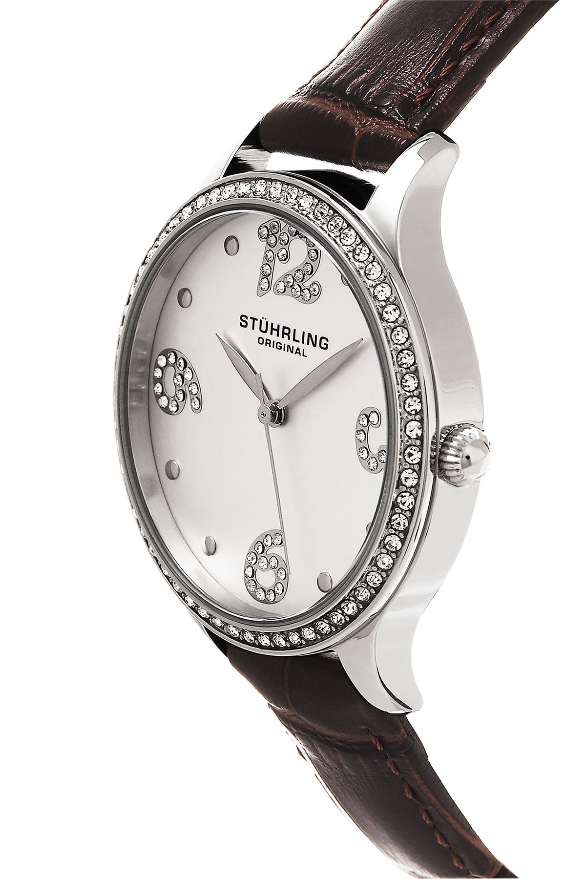 STÜHRLING Original Chic Quartz 36mm Fashion Watch with Leather Band