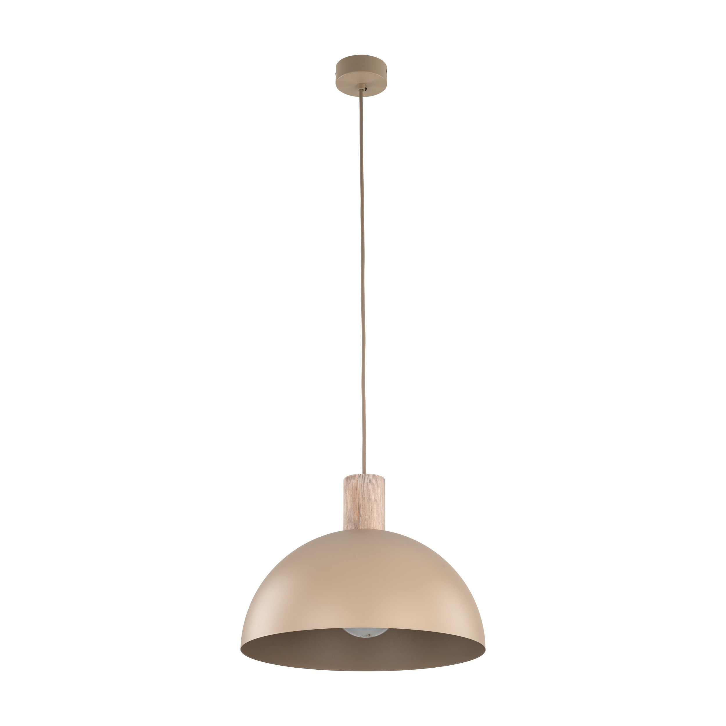 Lampa Wisząca Tk Lighting Oslo Sabia Beżowy Klosz Metalowy 1Xe27