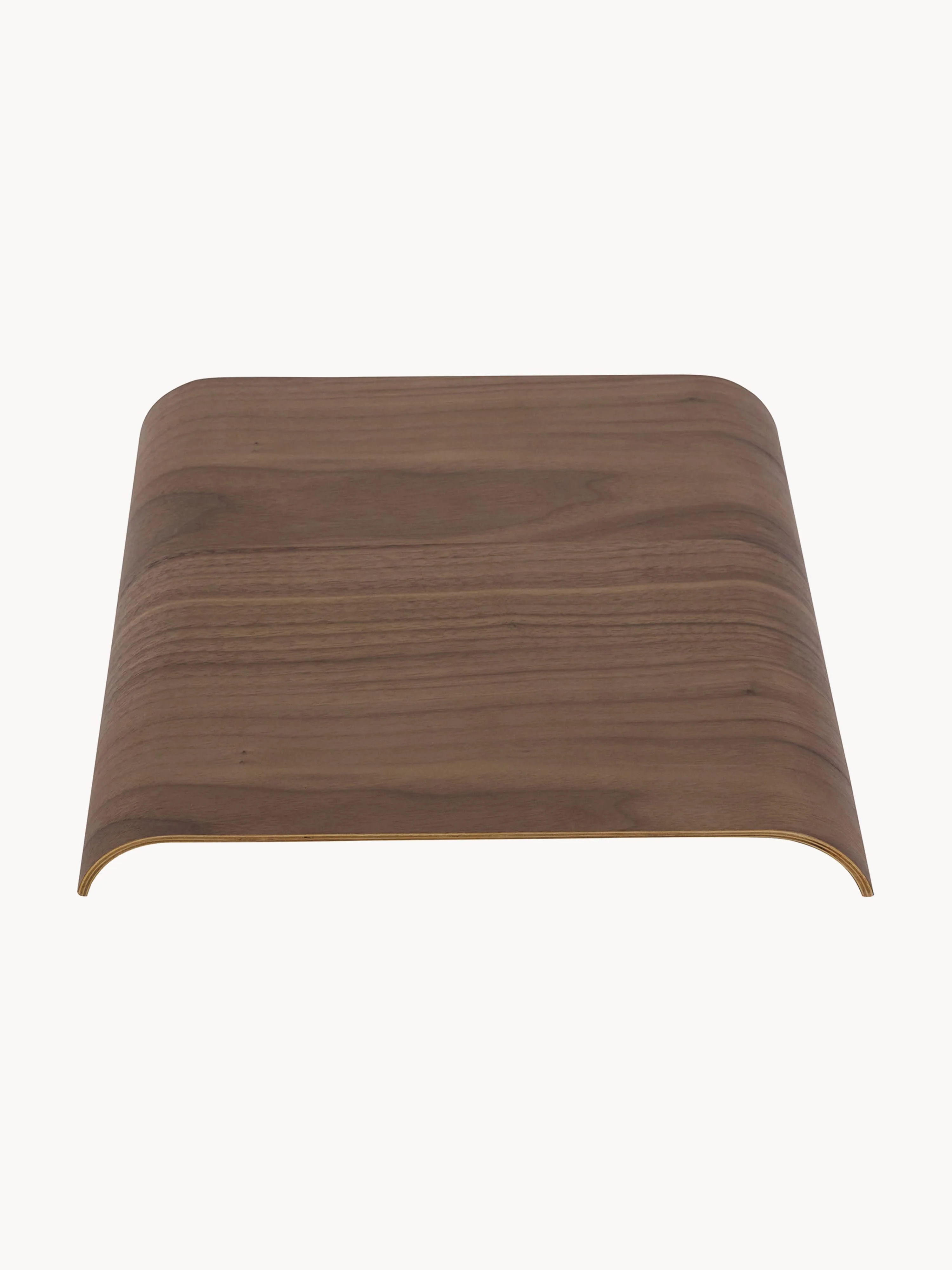 Walnussholz-Platte Curva für Hocker
