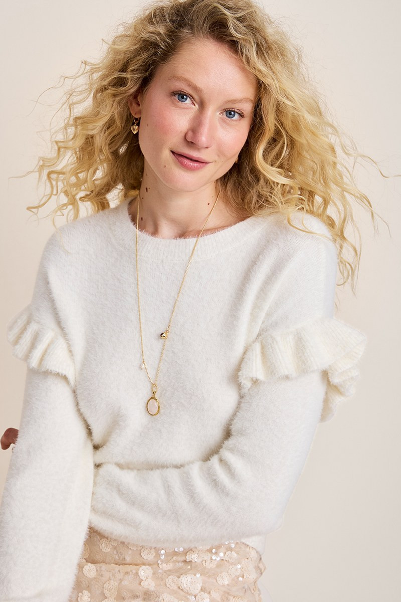 Marcie Ruffle Sweater