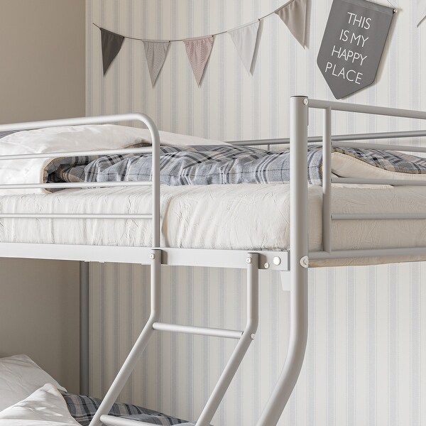 Heavy Duty Twin-Over-Full Metal Bunk Bed