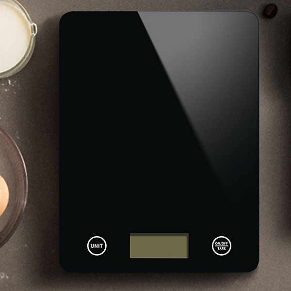 BASHLWUA Type de batterie 5KG / 0.1G appelé balance de cuisine de cuisine électronique appelée cuisine miniature écran tactile dom