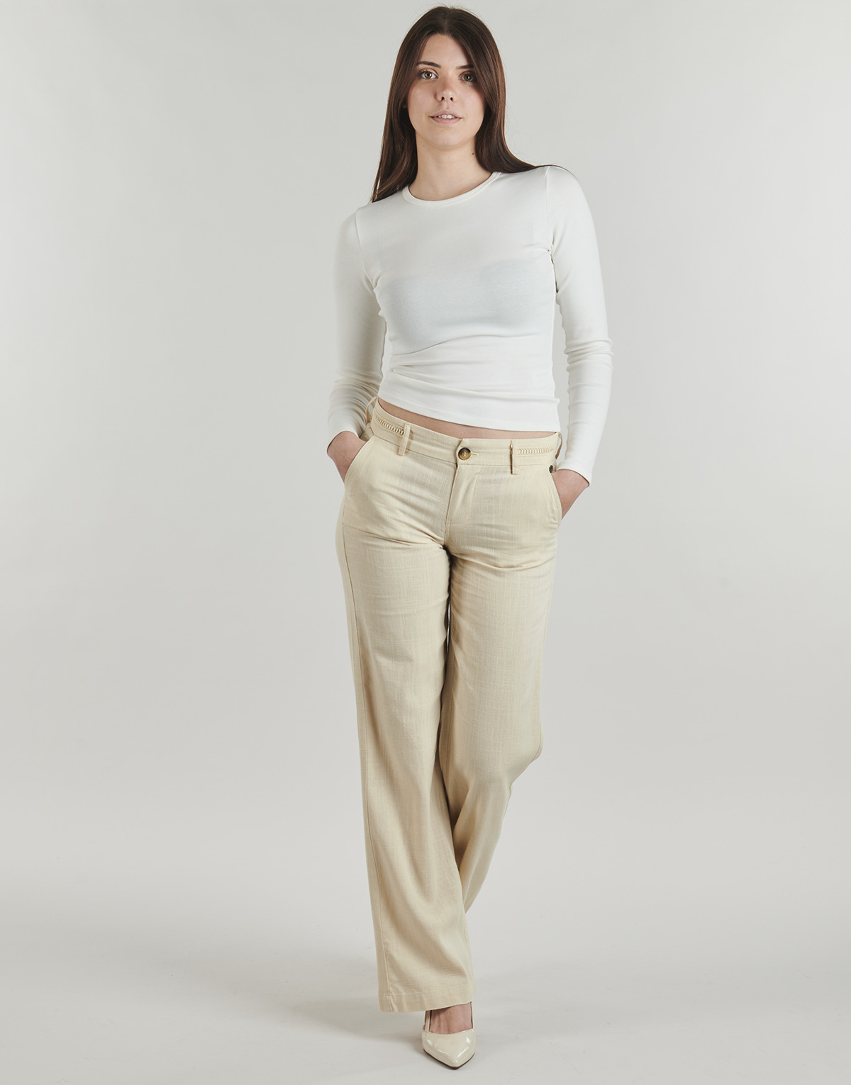 Freeman T.Porter - AGATHAA PLAIN LINEN - Brown