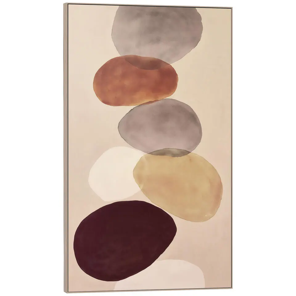 Schilderij gekleurde stenen FCL - 118x70 cm