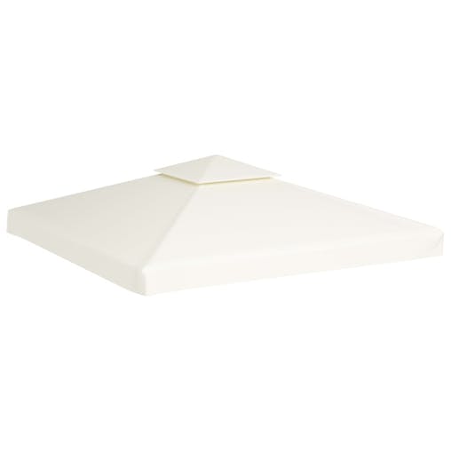 NNEVL Waterproof Gazebo Cover Canopy 310 g / m&sup2; Cream White 3 x 3 m