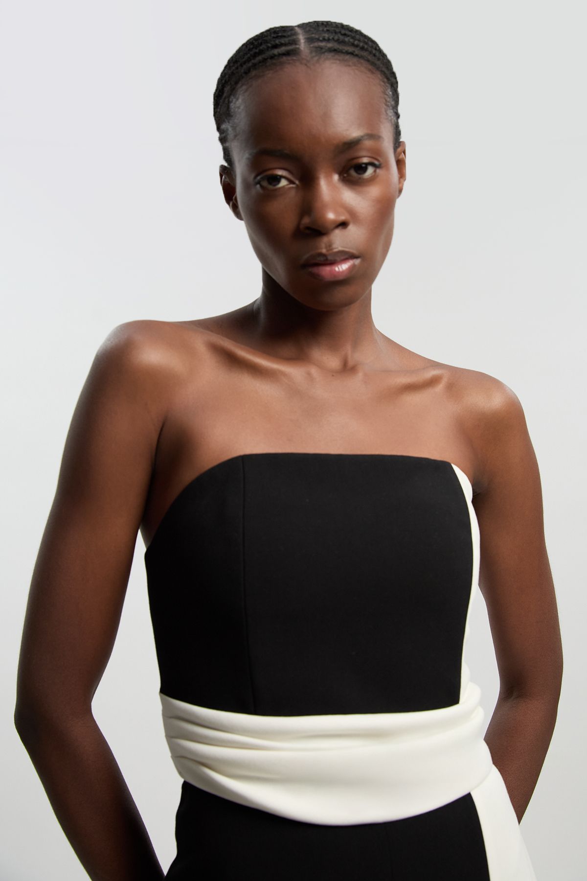 KarenMillen Soft Tailored Bandeau Jumpsuit