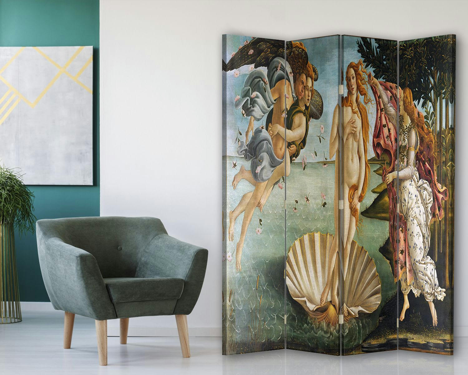 - Paravent La Naissance de Vénus - Sandro Botticelli cm 145x170 (4x)