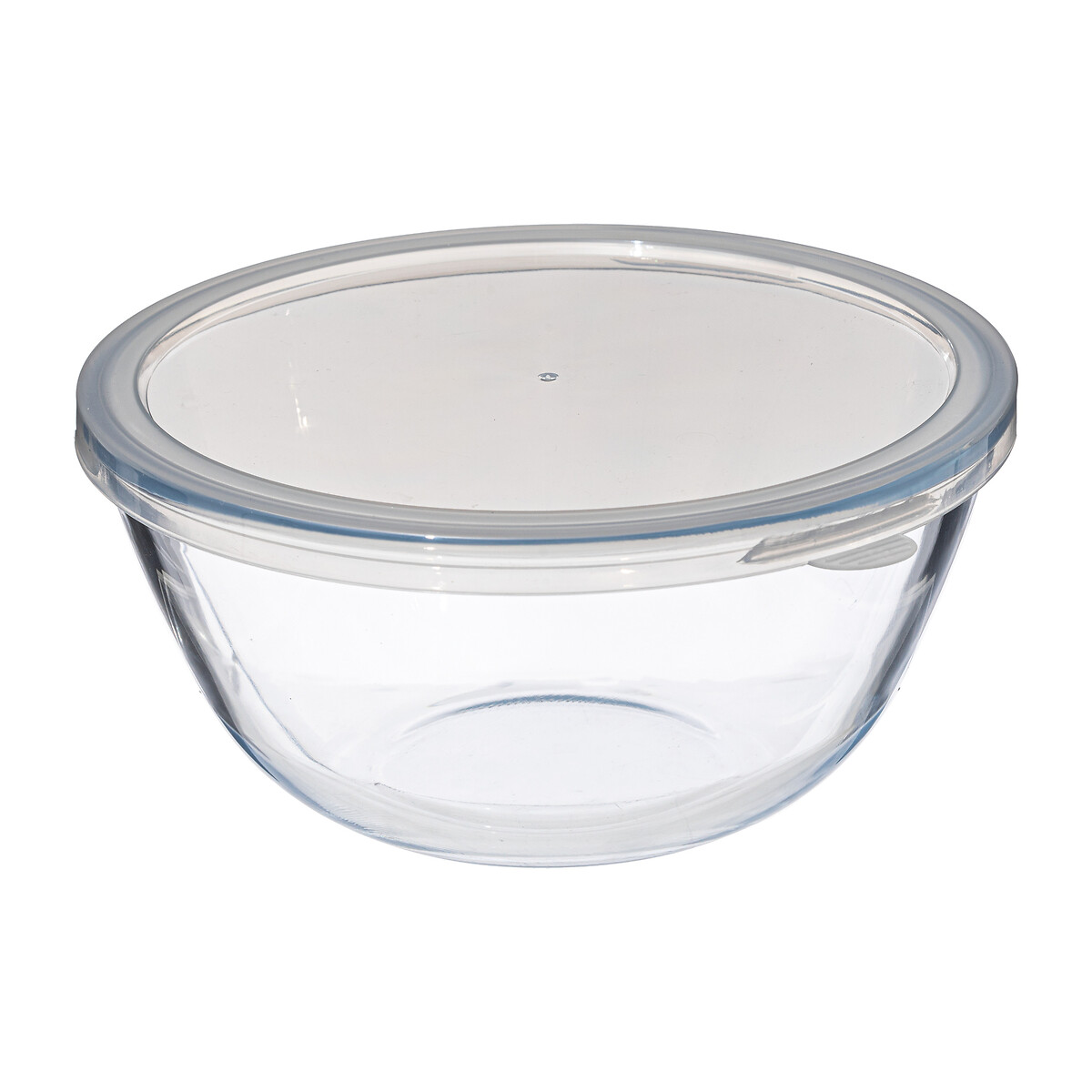 Caixa redonda de vidro com tampa 2,7l