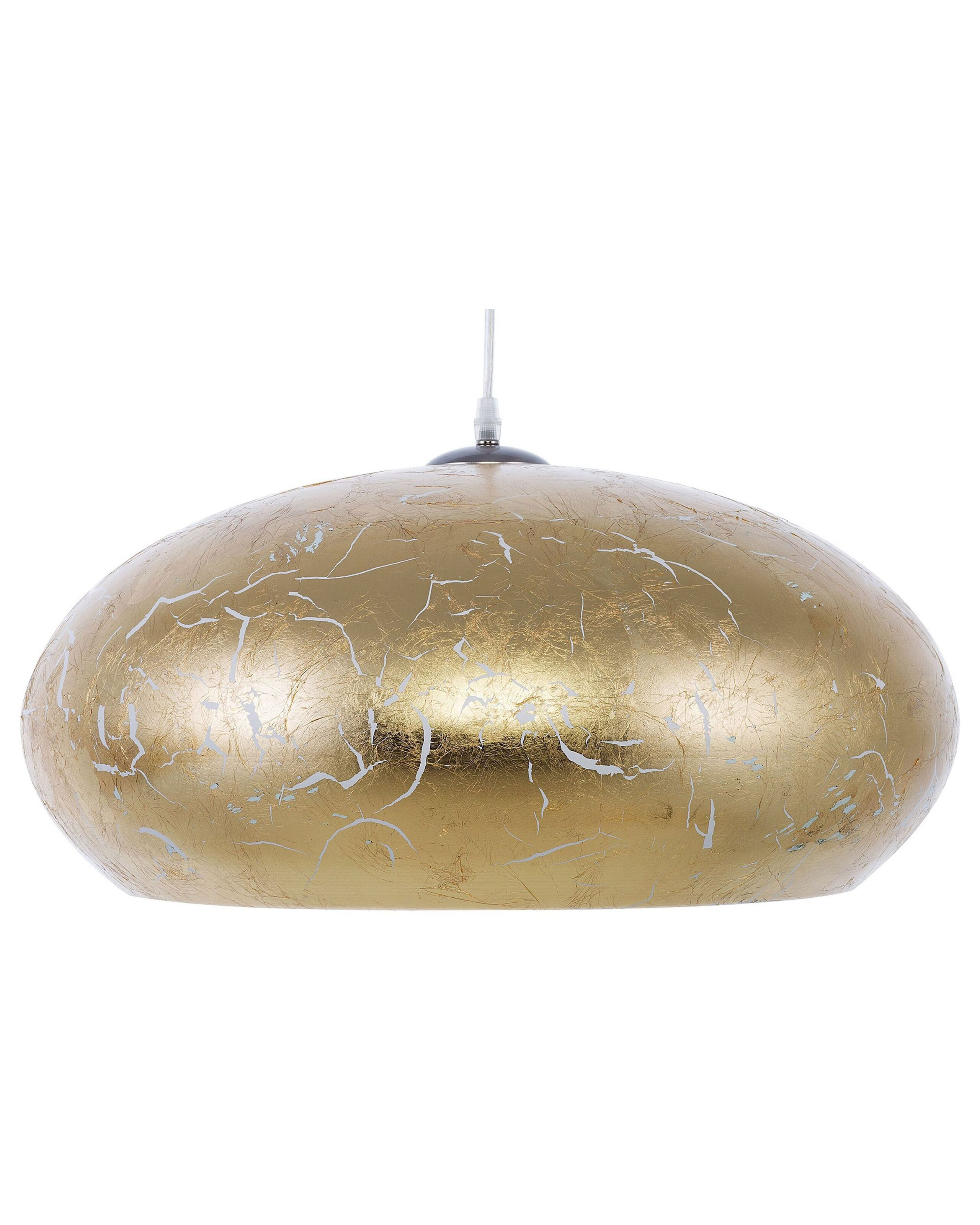 Lampa sufitowa żyrandol metalowa złota