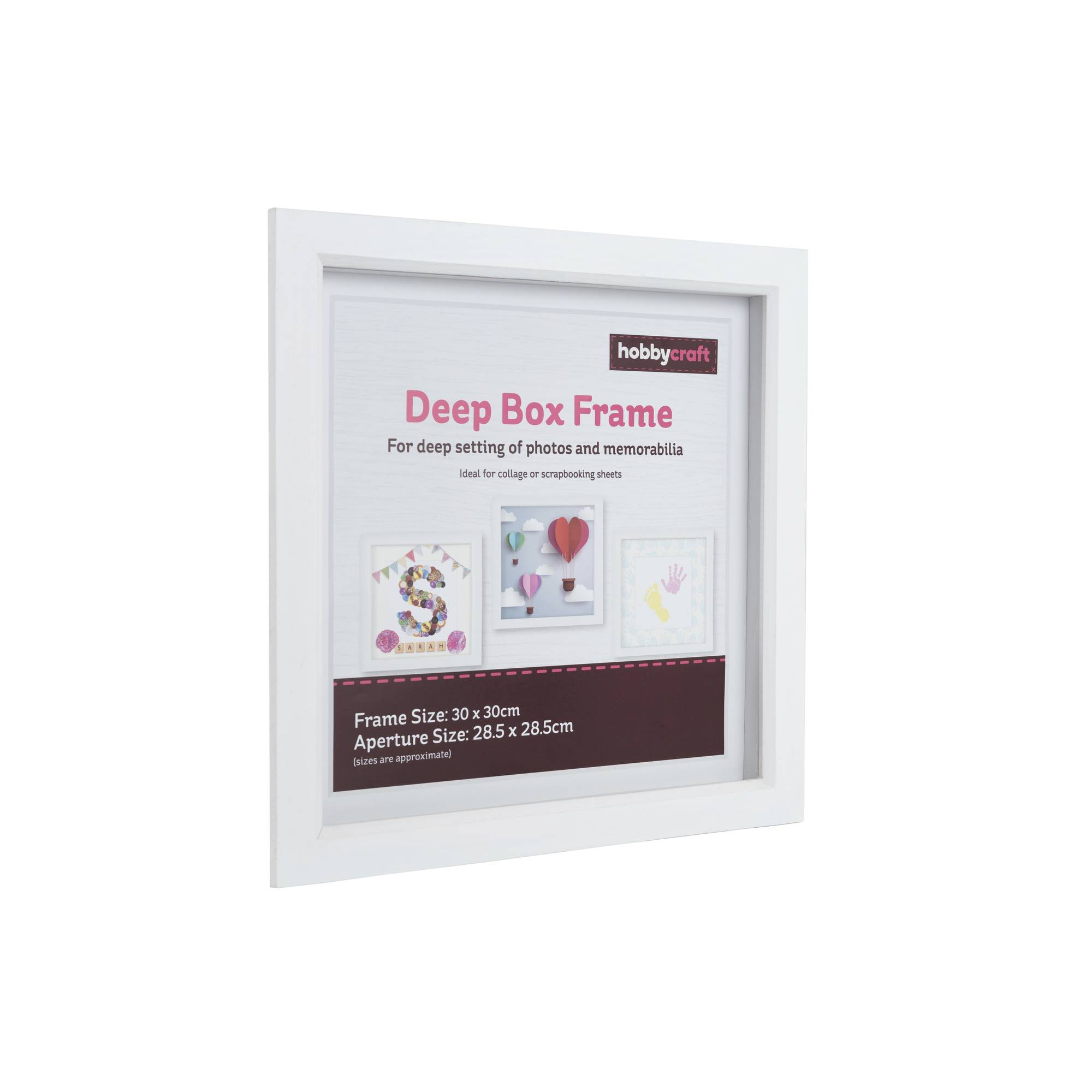 White Deep Box Frame 28.5cm x 28.5cm