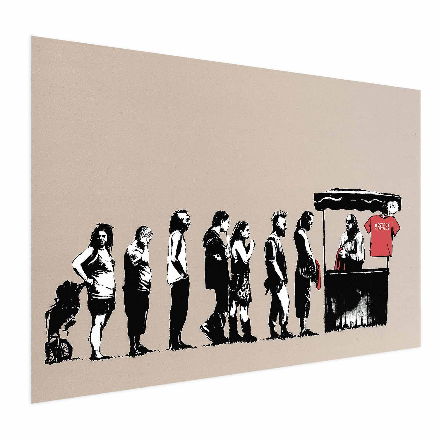 Plakat Zniszczyć kapitalizm 30x21 cm