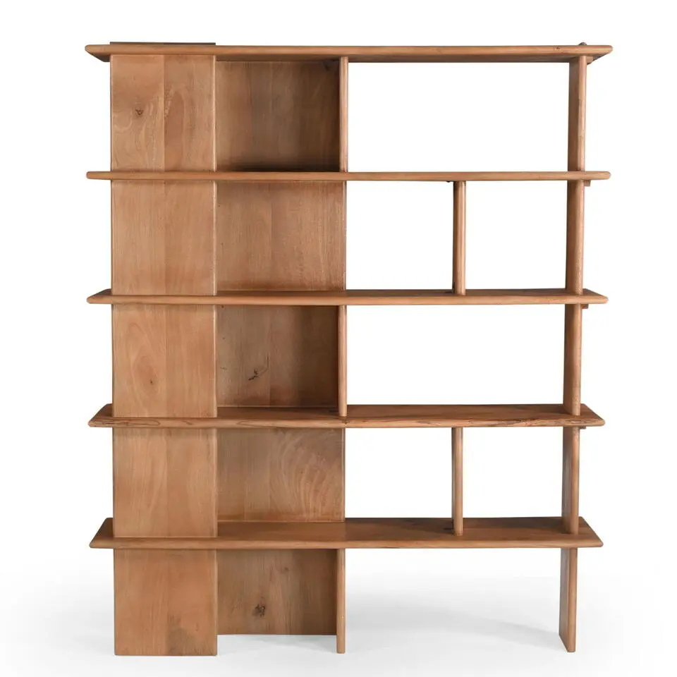 Wandkast Naturel Hout - 150x40x180cm - Lina