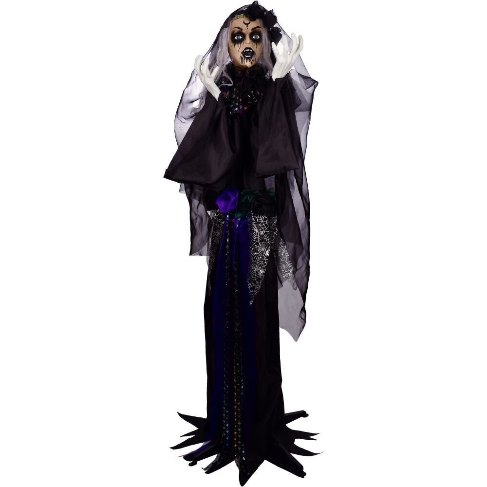 Automate dame animée et sonore Halloween 170cm