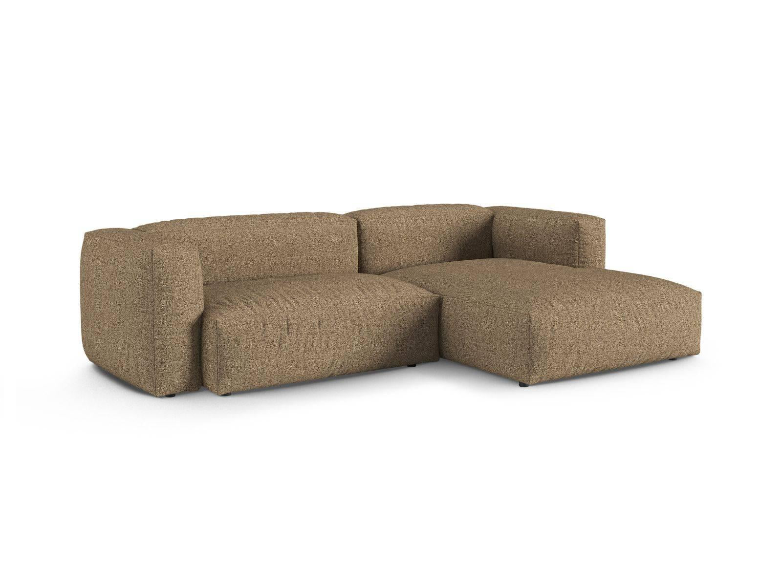 Modulaire hoekbank Martina rechts bouclé