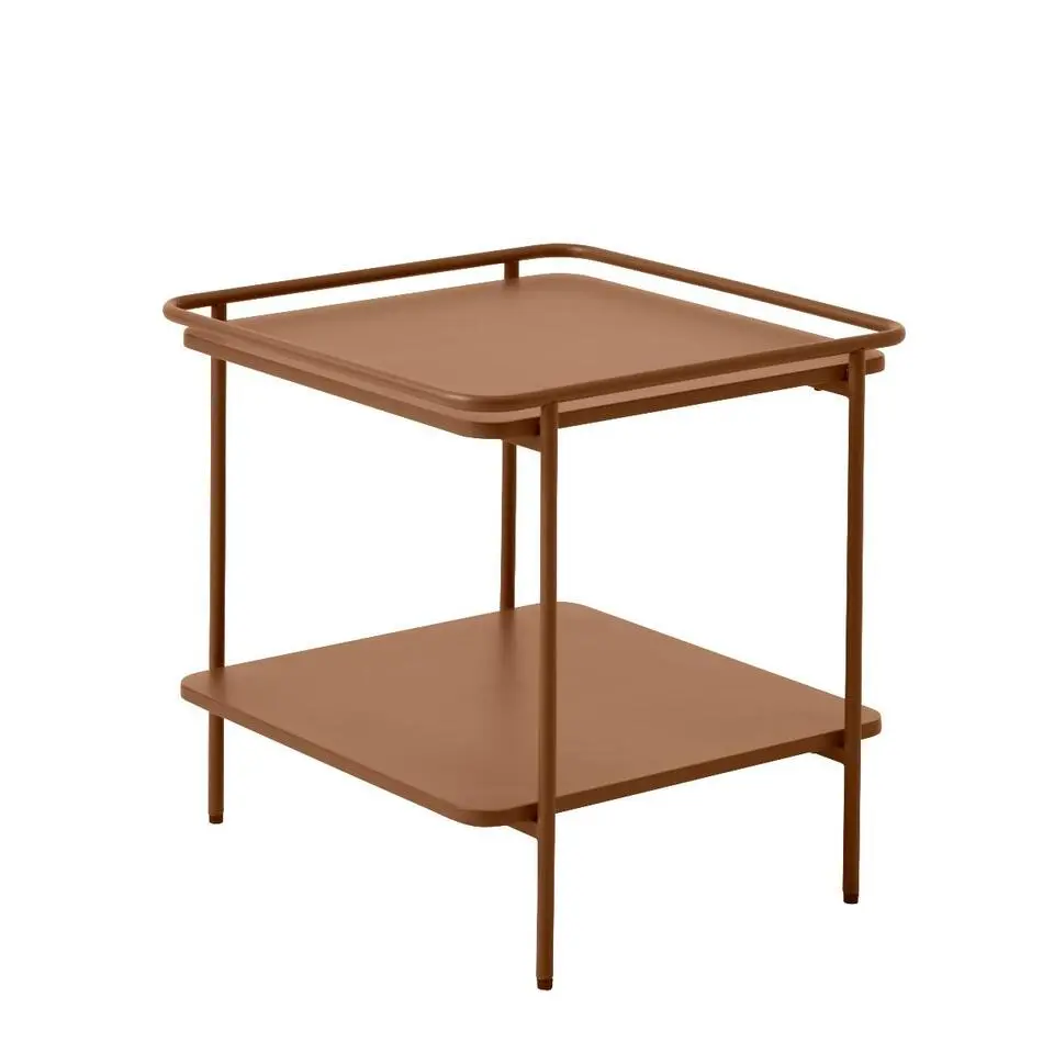 Nordic Home - Millie bijzettafel 45x45 cm - terracotta