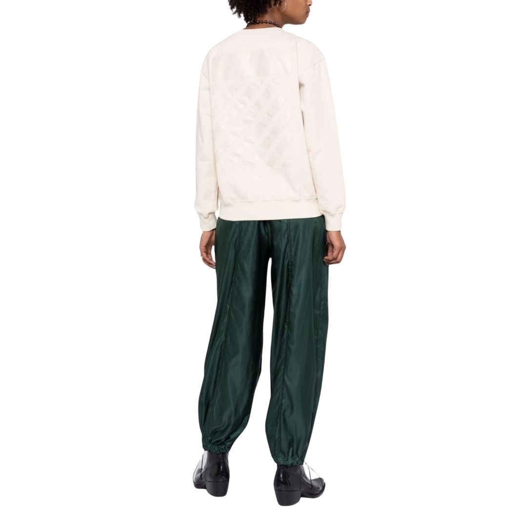 Off-White Diag Regular Crewneck Beige Sweatshirt
