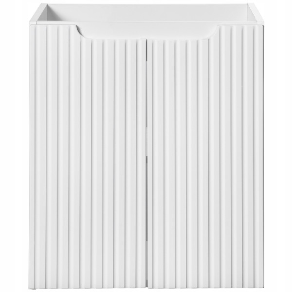 BIAŁA szafka pod umywalkę 50 cm NOVA WHITE 82-50-2D z blatem OAK i umywalką