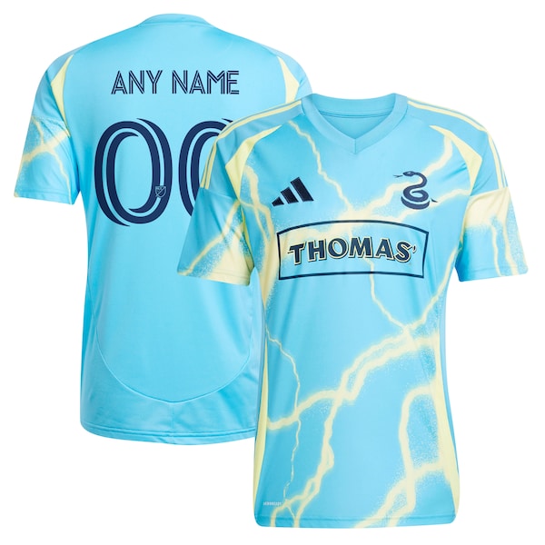 Philadelphia Union adidas 2025 The Voltage Kit Replica Custom Jersey - Blue