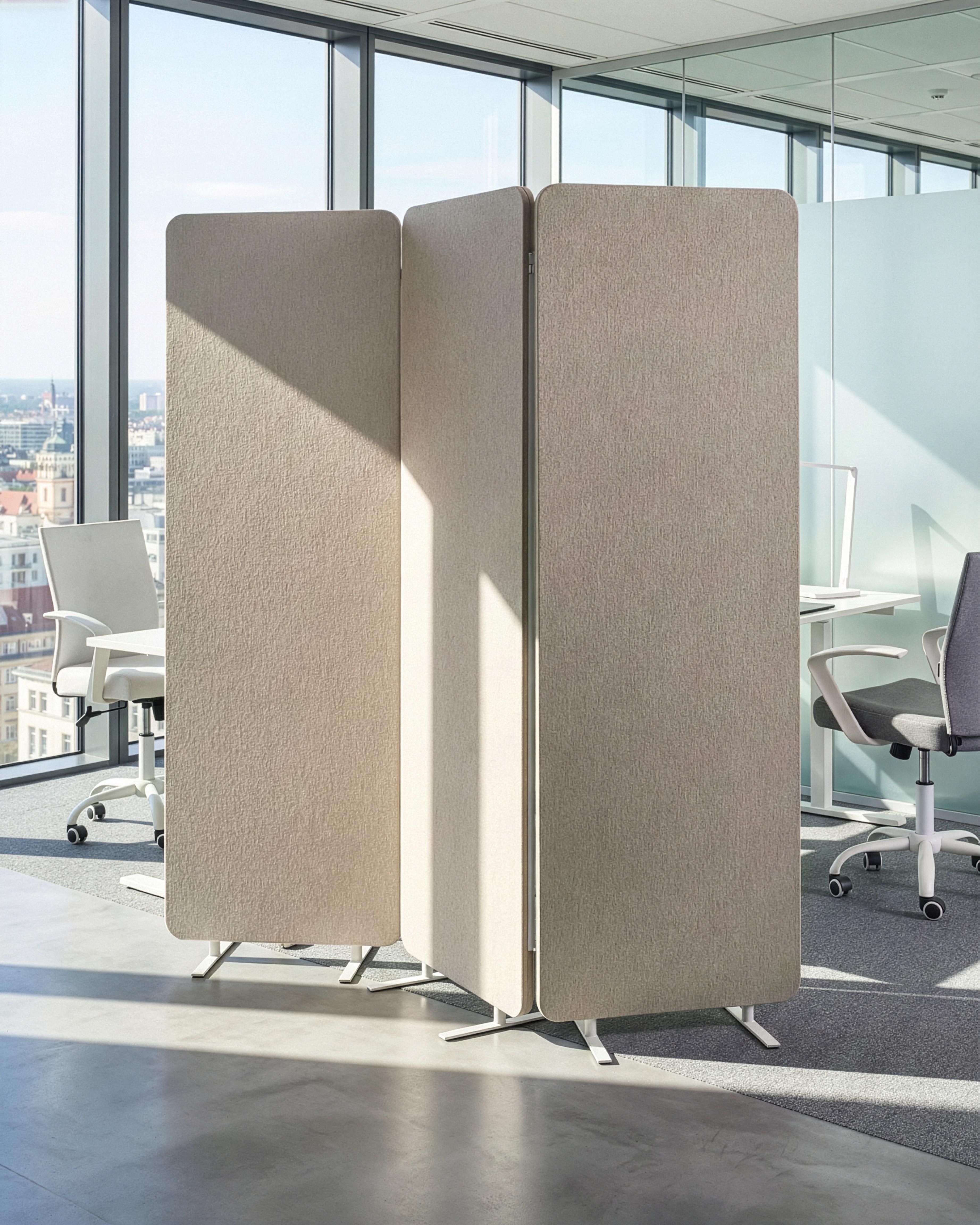 Office Divider STANDI 184 x 184 cm Beige
