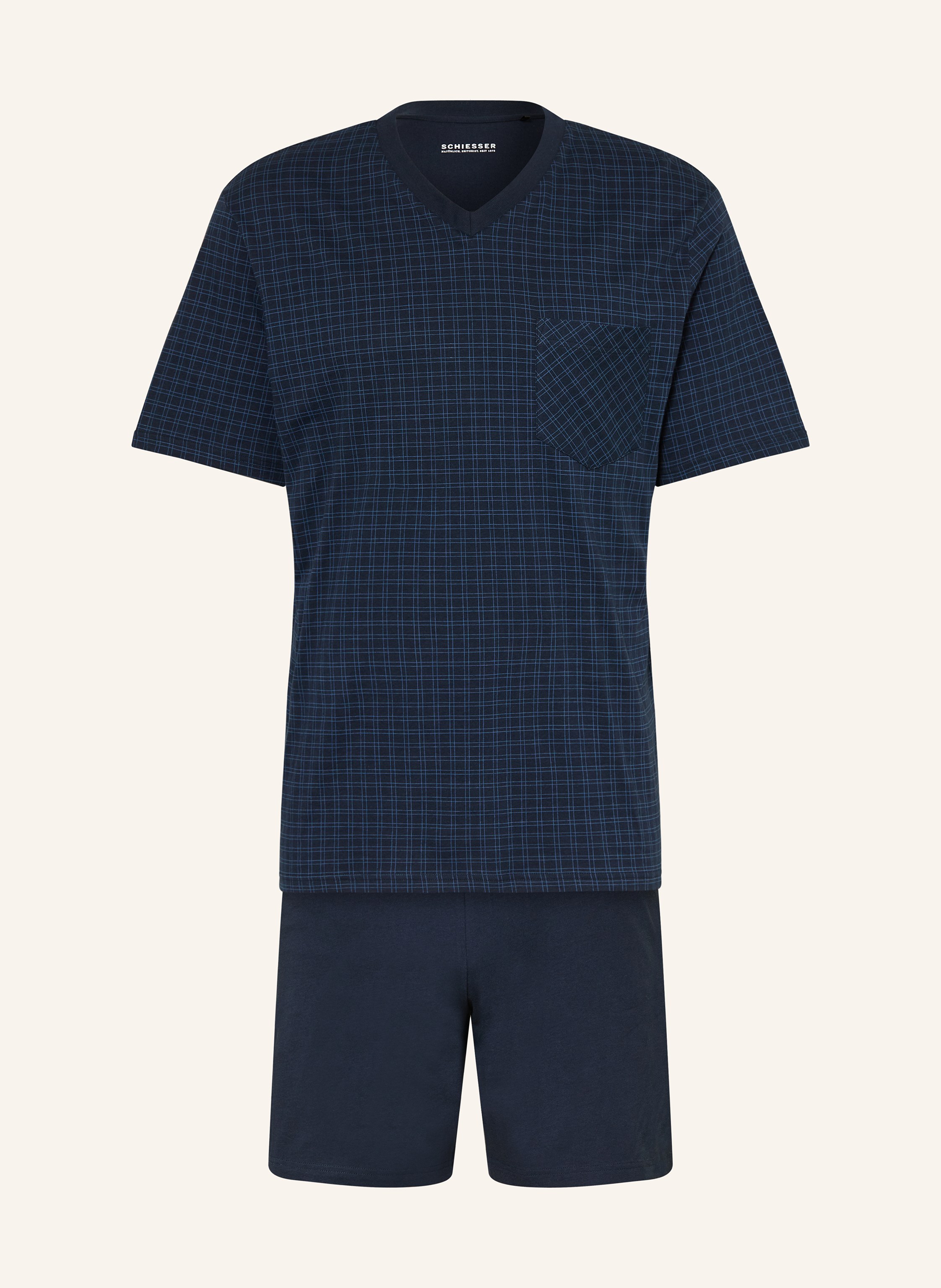 SCHIESSER Shorty-Schlafanzug COMFORT ESSENTIALS
