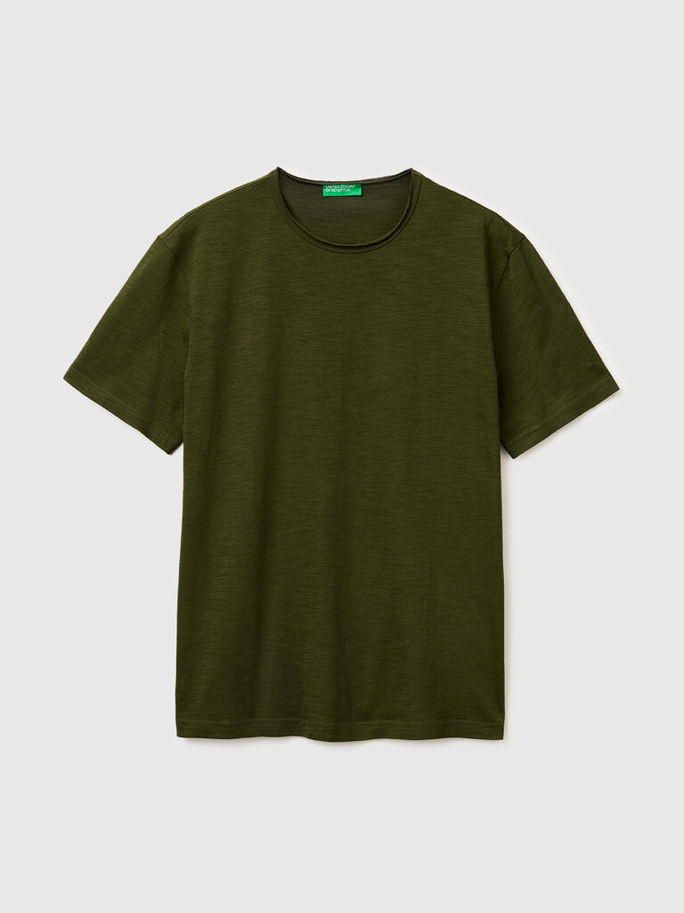 Slub cotton t-shirt