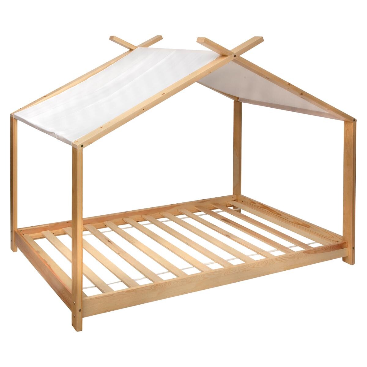 Kids tent bed "Ilan" Beige, 90x190 cm