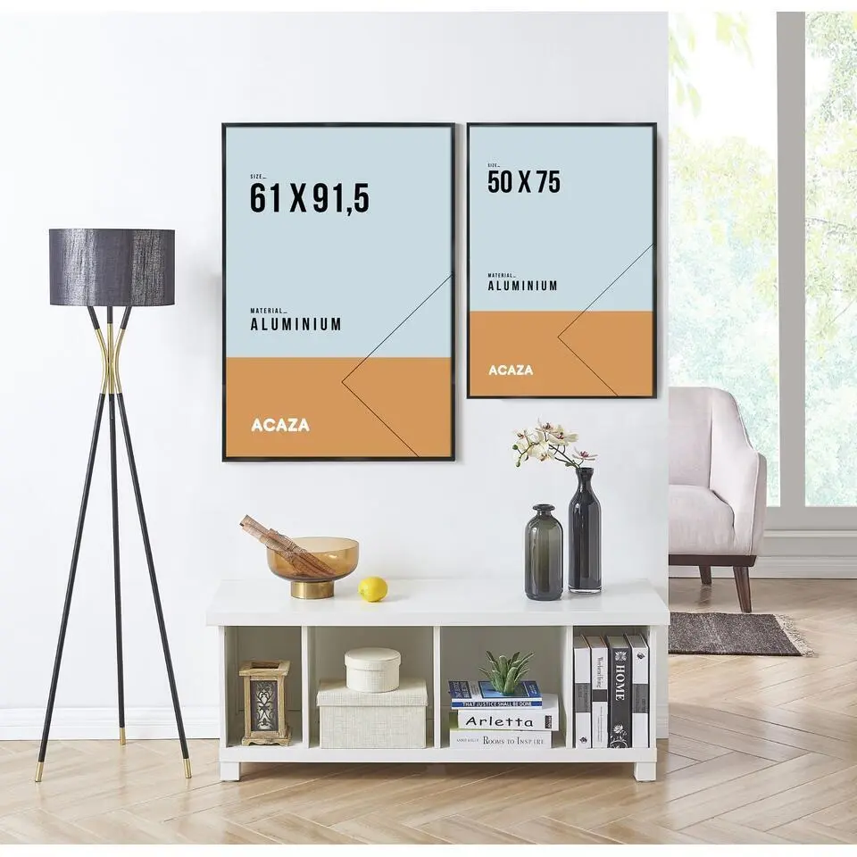 Foto Kader, Lijst geschikt voor Foto's of Posters van 61 cm x 91,5 cm - Zwart