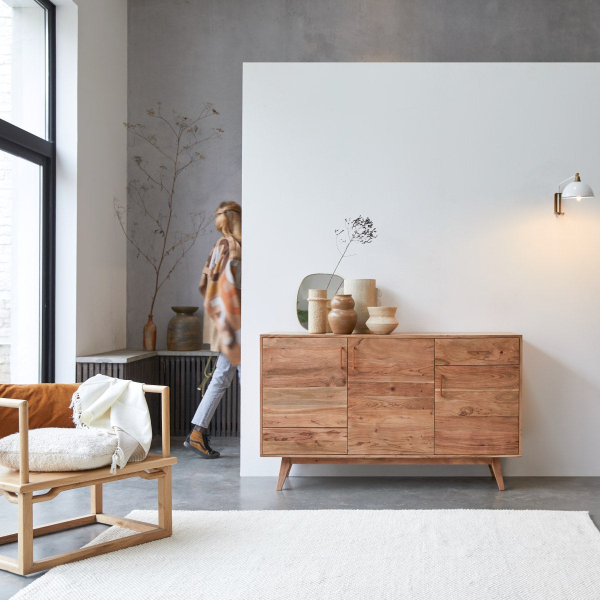 Tikamoon - Oslo - Massief acaciahouten buffet 150 cm