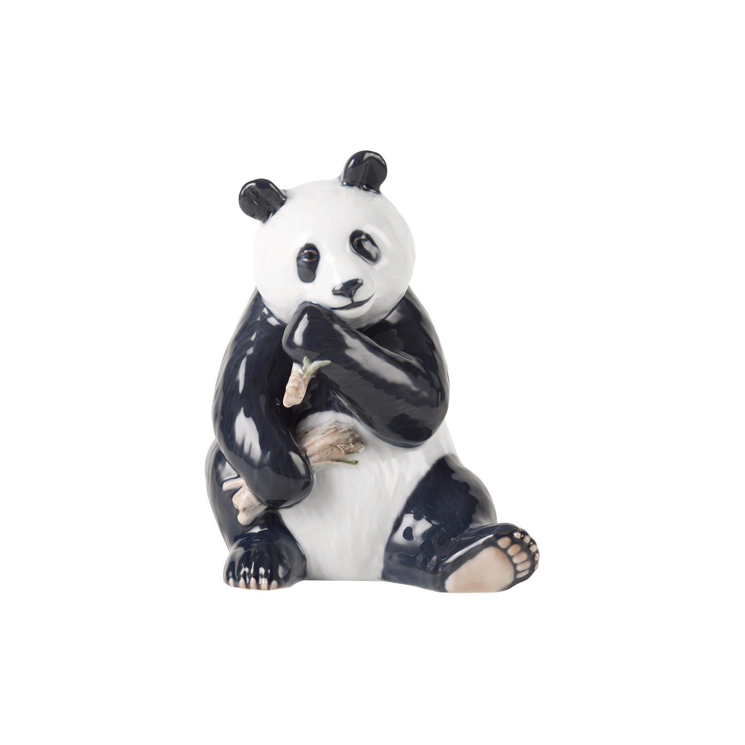 Spisende Panda figur