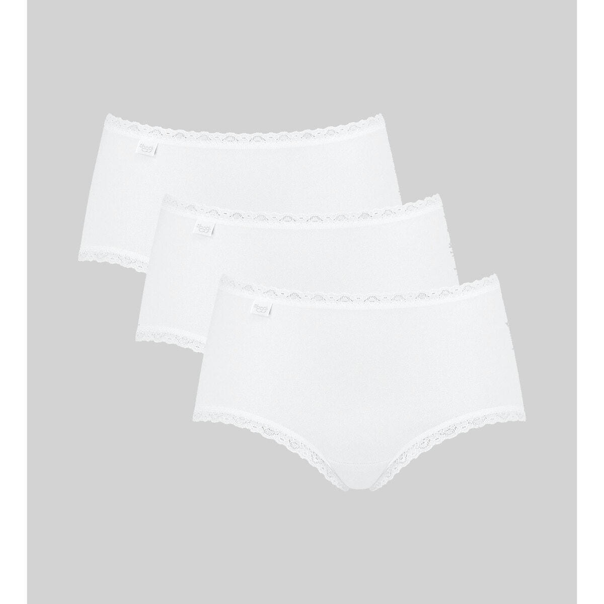 Lot de 3  slips midi 24/7 Cotton Lace