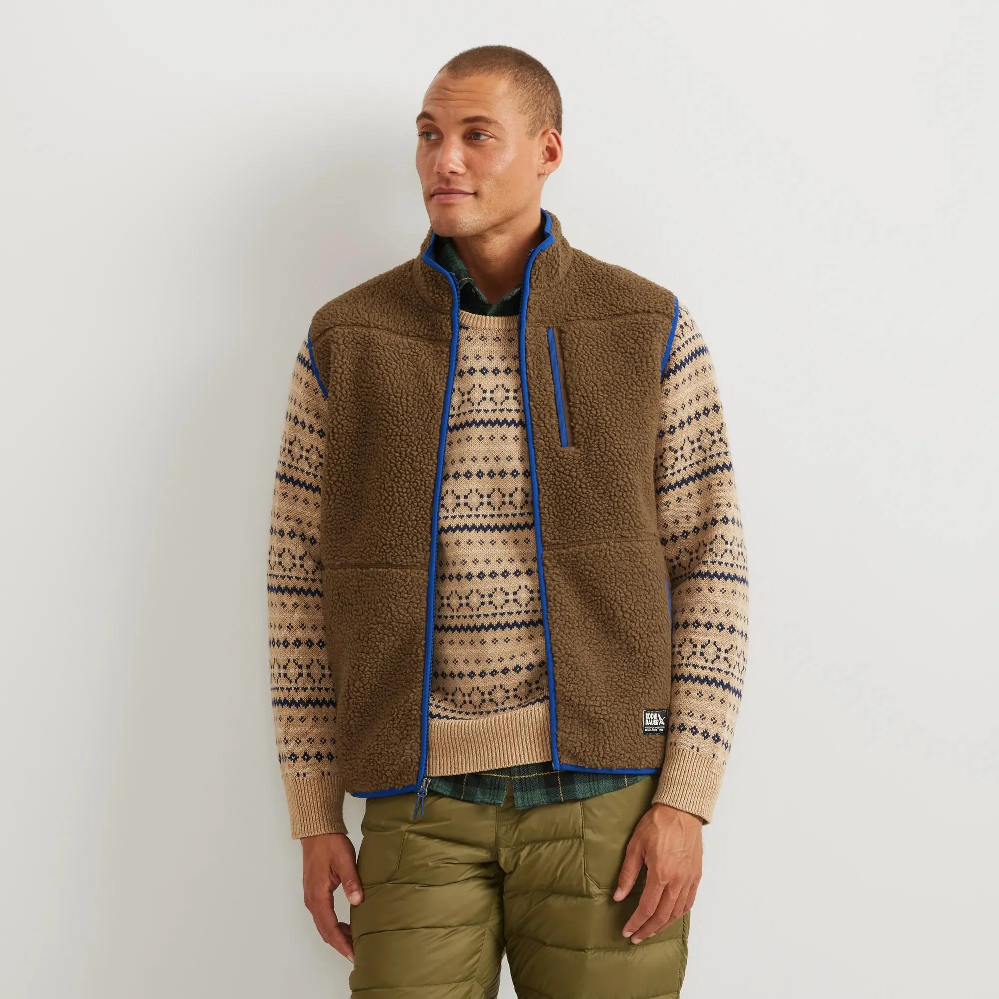 Men's Chilali Faux Shearling Fleece Vest