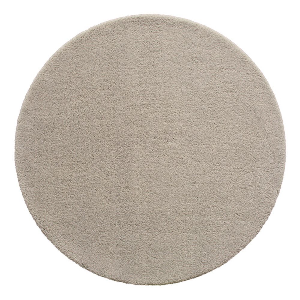 GULVTEPPE SOFT TOUCH Ø130CM GRÅBRUN