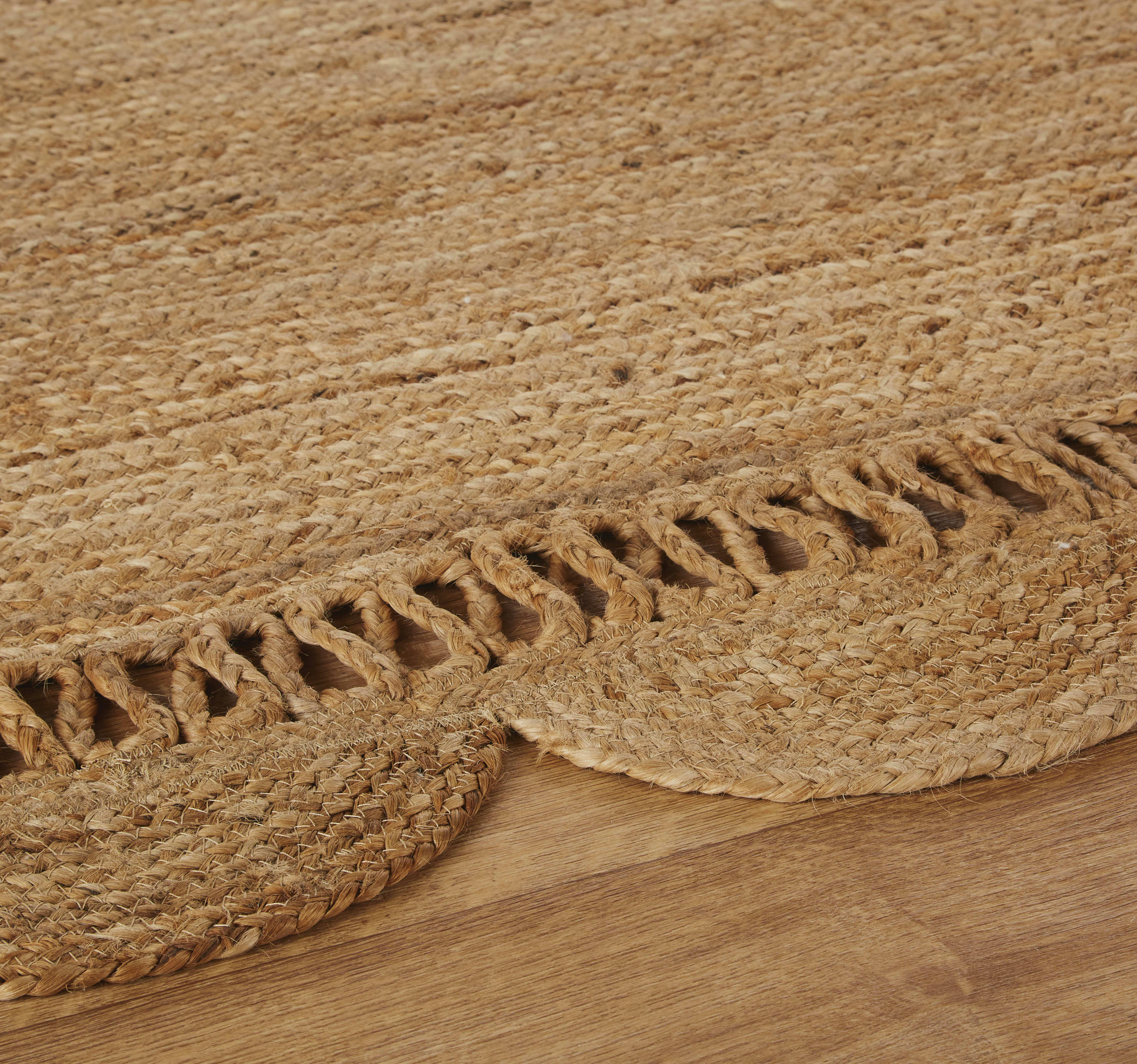 FRANCISCA - Tapis ovale tissé en jute 160x230