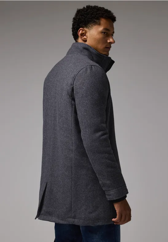 Mantel in Woll-Optik