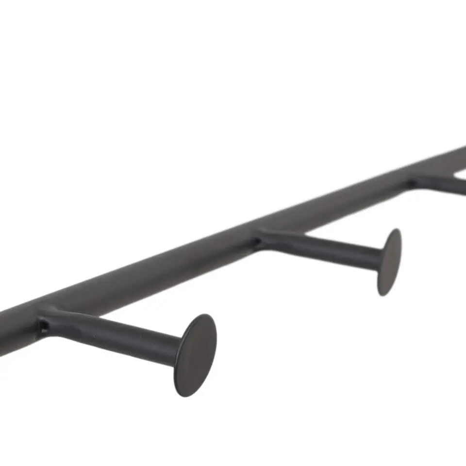 LOFT42 Jasmin Kapstok �?Zwart �?Metaal �?9 haken - 60x80x32
