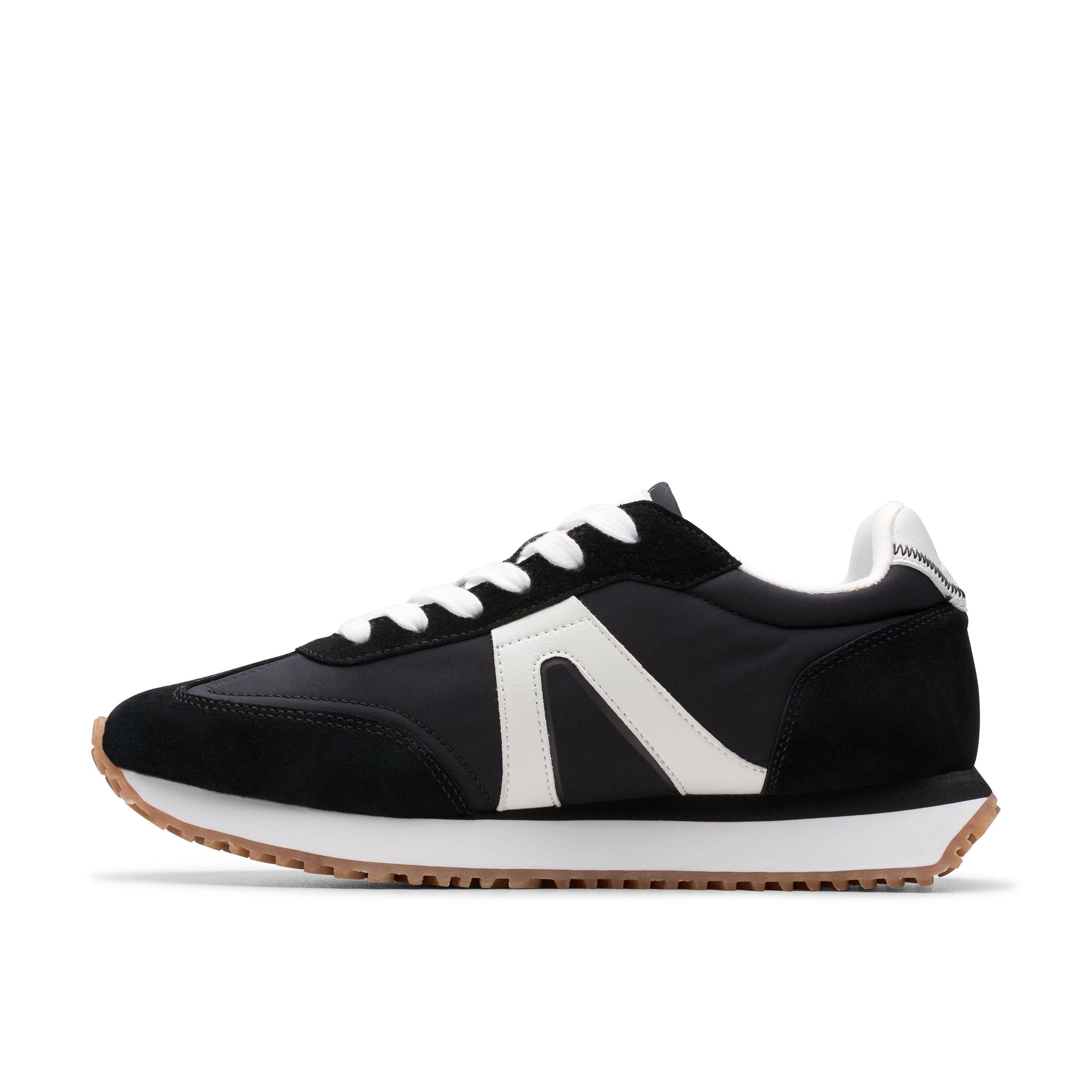 Clarks Calo Run Black Combination Trainers,Lace Up