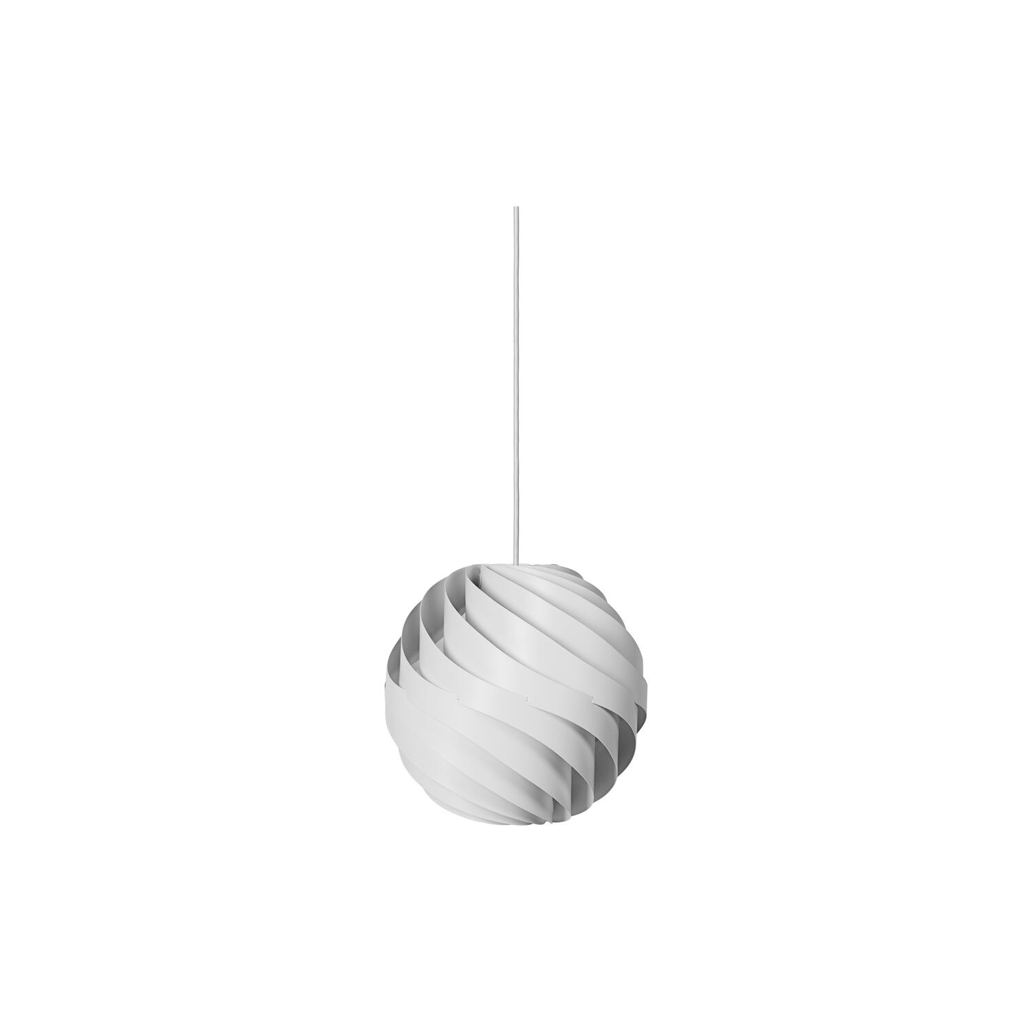 Turbo Pendant, alabaster white glossy