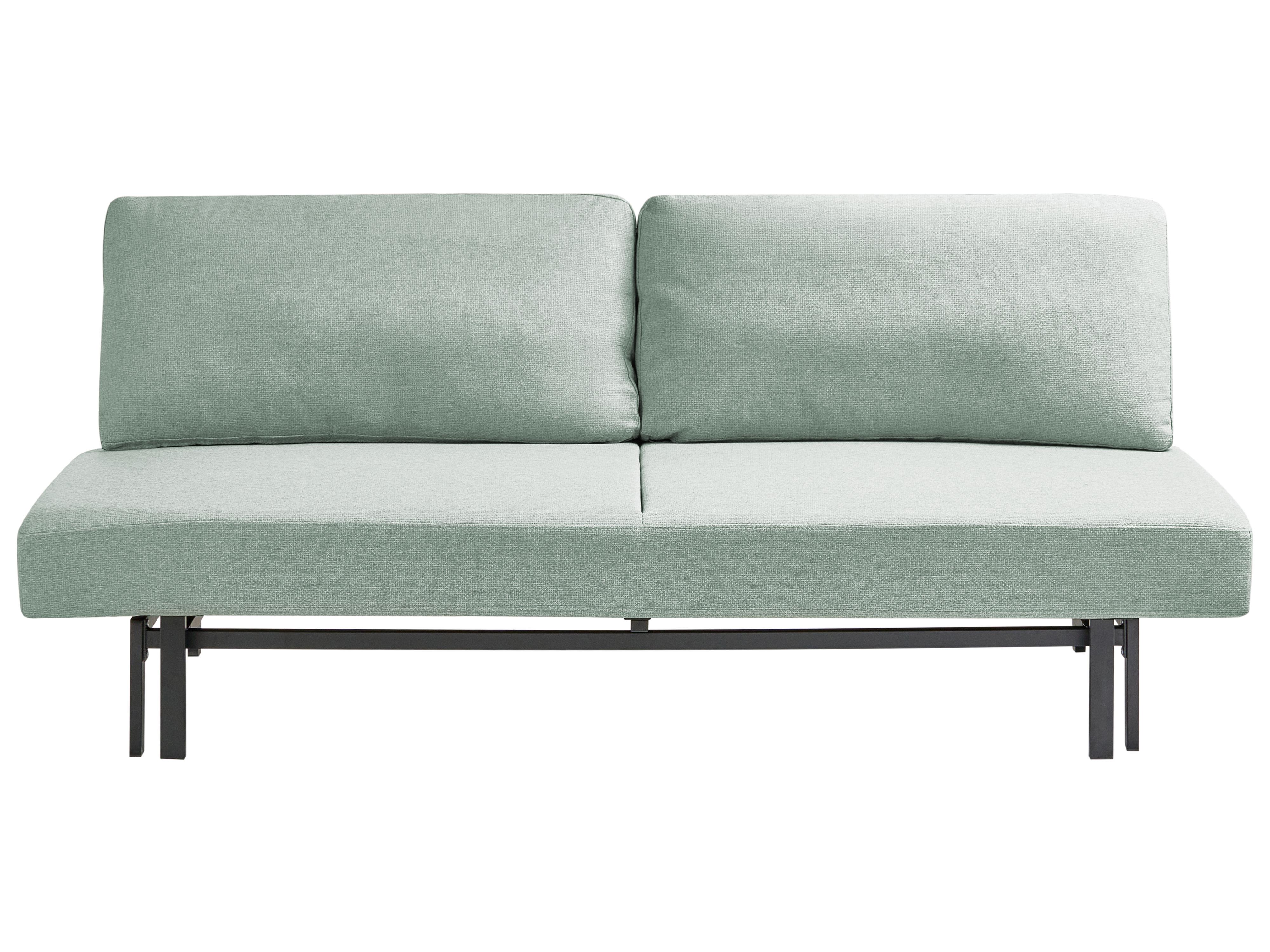 Sofa Bed 3 Seater ROYKKA Fabric Light Green