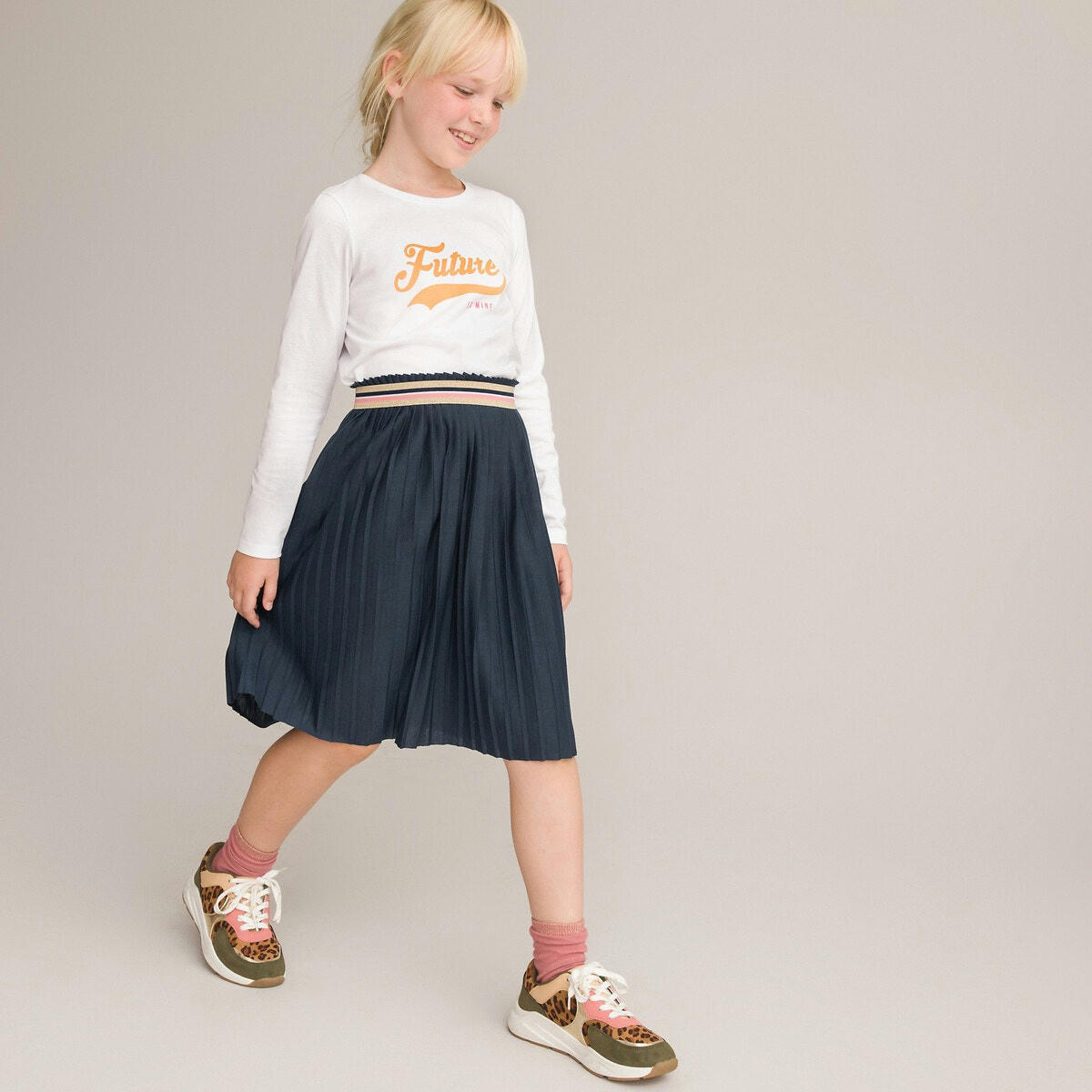 T-shirt manches longues, texte imprimé