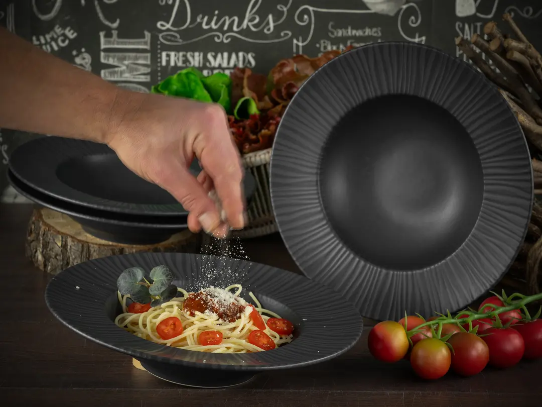 Pastateller 4er-Set Vesuvio