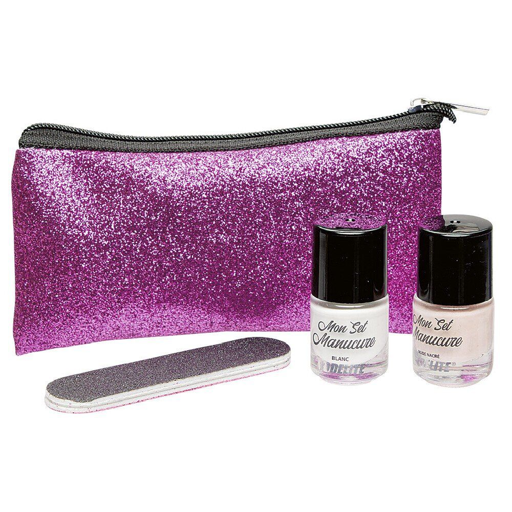 Trousse avec kit vernis french manucure 2x 5 ml