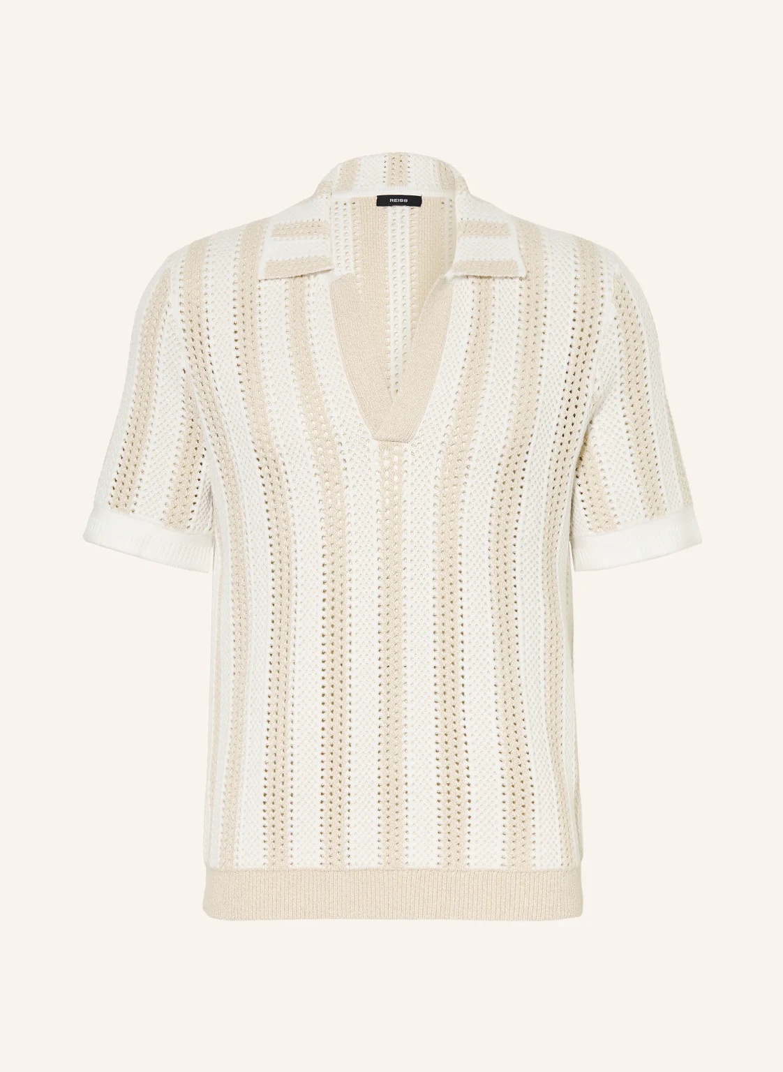 REISS Strick-Poloshirt GLOBE