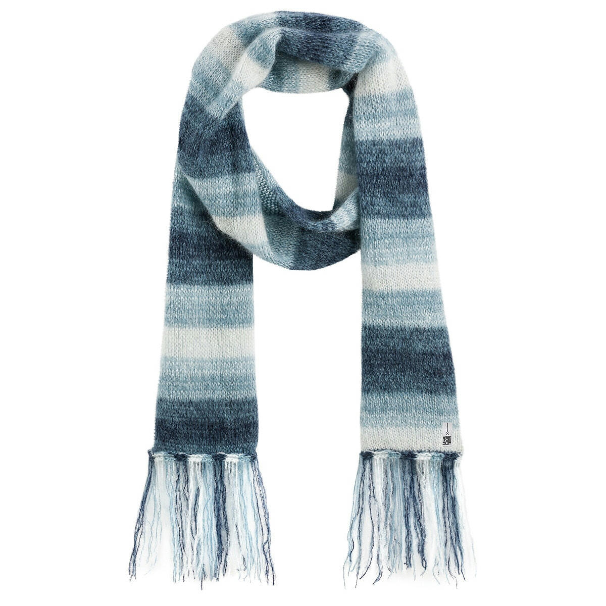 Écharpe effet dégradé en mohair mélangé